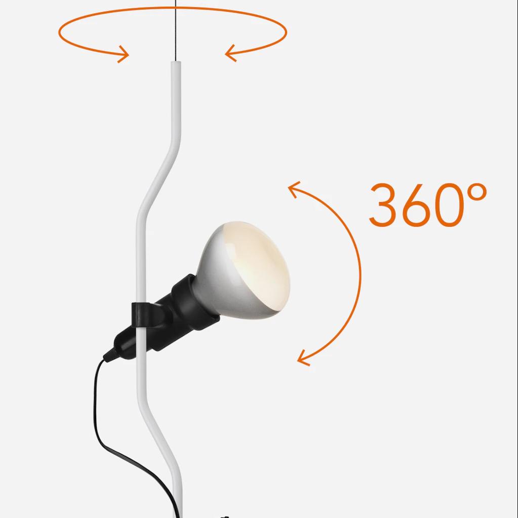 360 graden draaibaar lampkopdetail