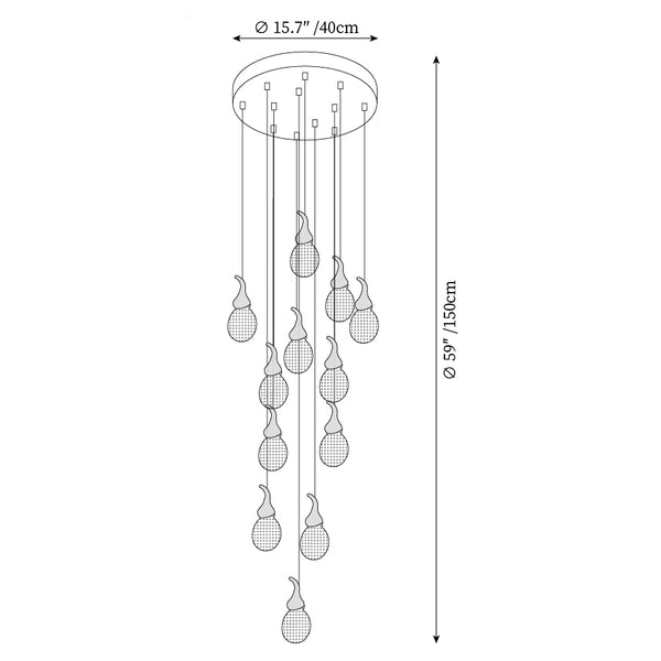 Leo Bubble Chandelier