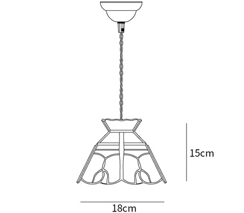 Stained Glass Pendant Lamp