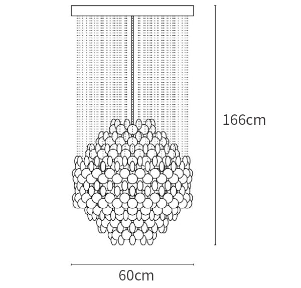 Verpan Fun 8DM Shell Chandelier