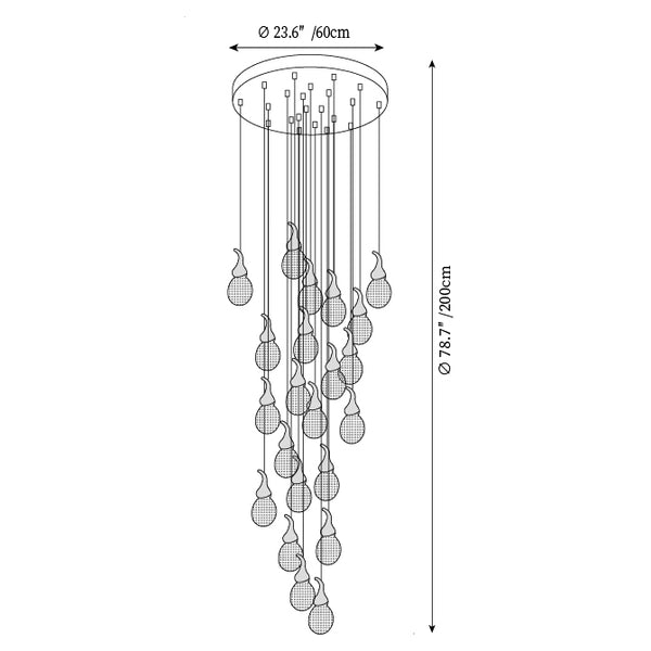 Leo Bubble Chandelier
