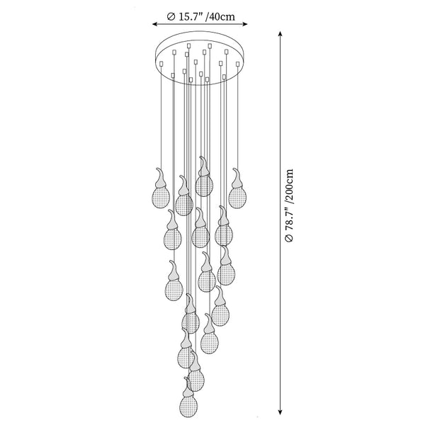 Leo Bubble Chandelier