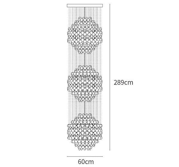 Verpan Fun 8DM Shell Chandelier