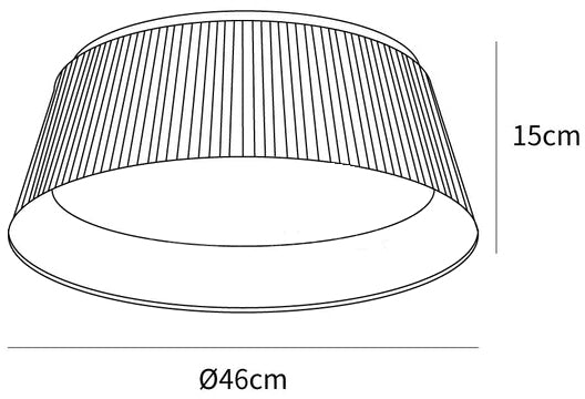 Ribbed Ceiling Light