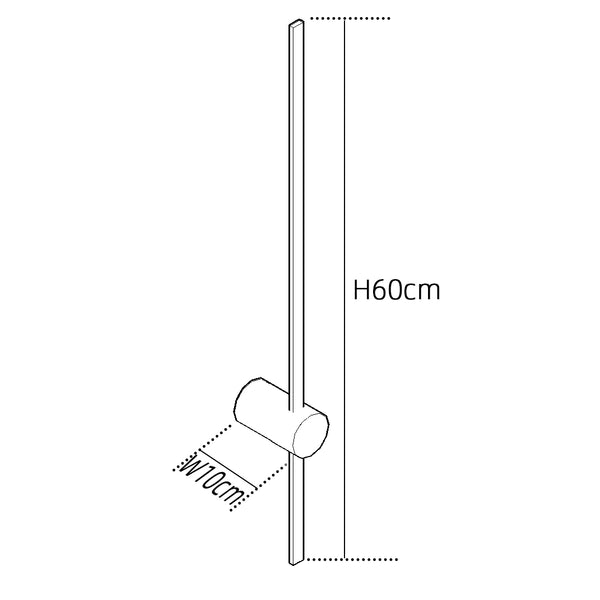Edge Outdoor Wall Lamp Linear Rotatable