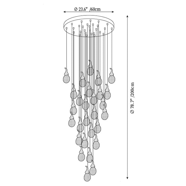 Leo Bubble Chandelier