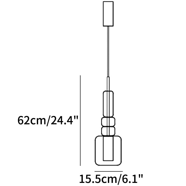 UNO Glass Pendant Lamp