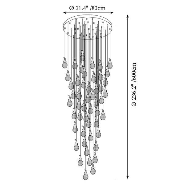 Leo Bubble Chandelier