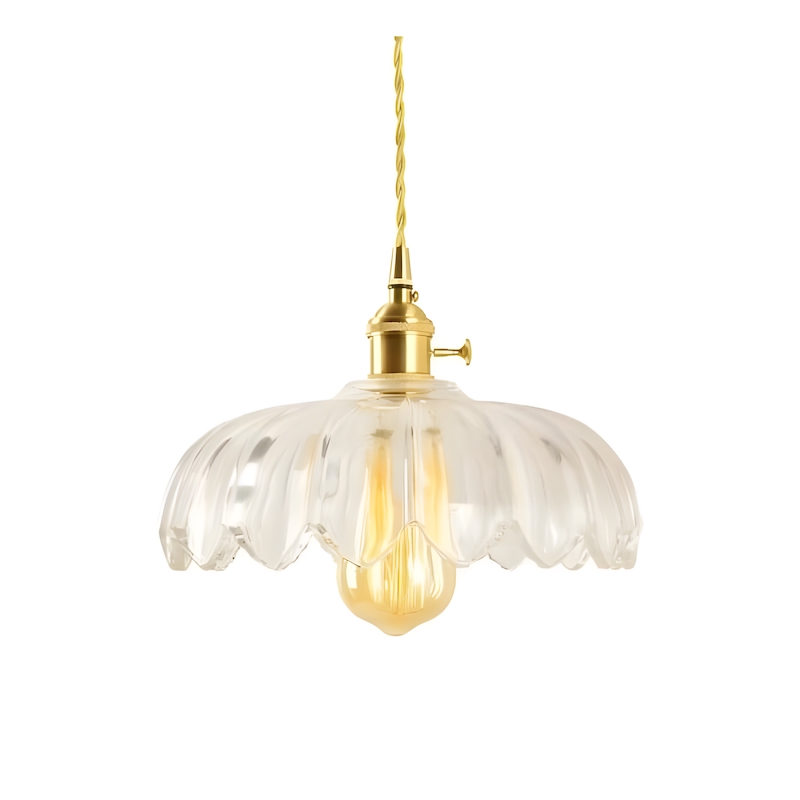 finition en verre transparent de la suspension