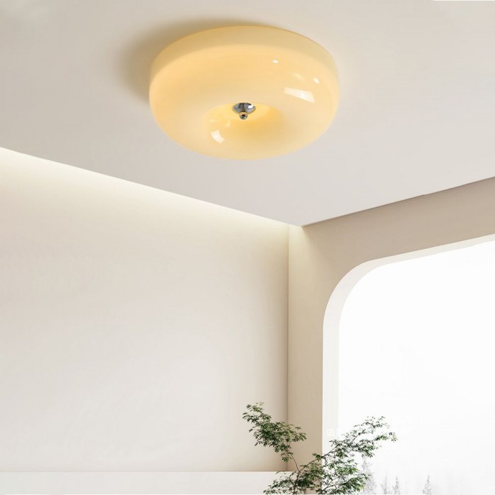 Art Deco plafondlamp in een kamerinrichting