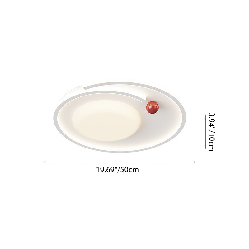 Schema dimensionale che mostra una larghezza di 50 cm e un'altezza di 10 cm per la plafoniera.