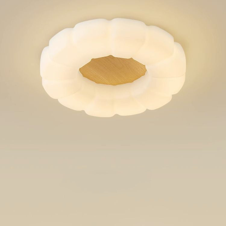 Primo piano del diffusore a nuvola illuminato.