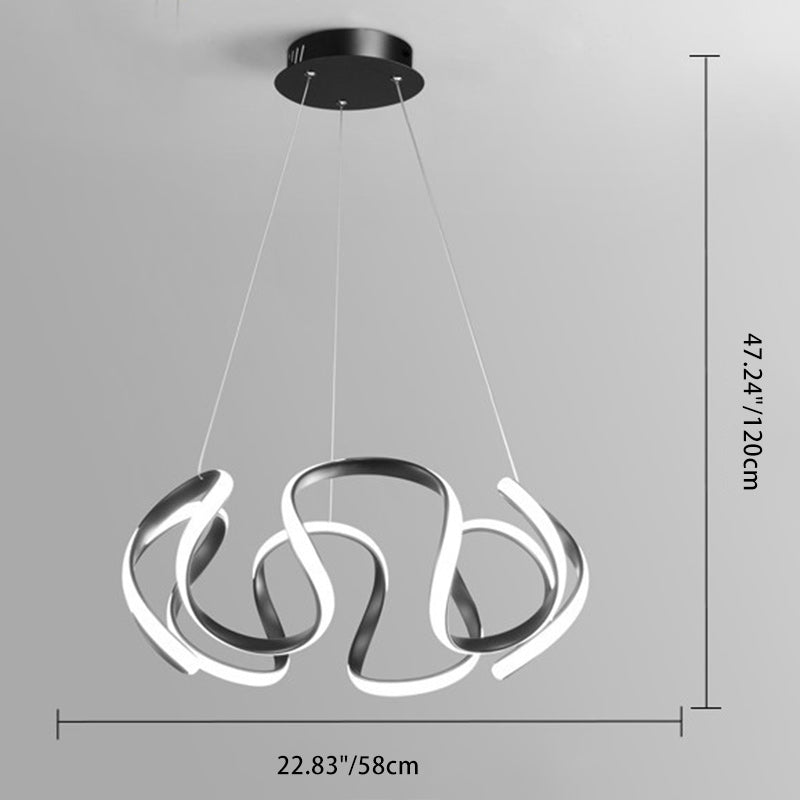 Schema dimensionale del lampadario di grandi dimensioni
