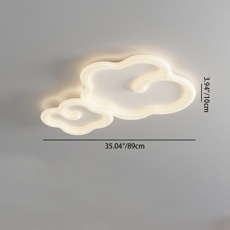 Dimensioni della plafoniera a due nuvole: 89 cm