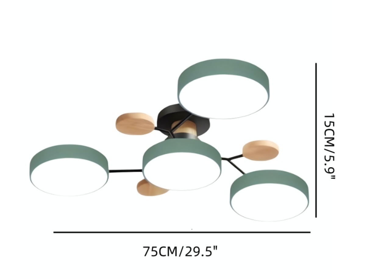 Afmetingsdiagram met een diameter van 75 cm en een hoogte van 15 cm.
