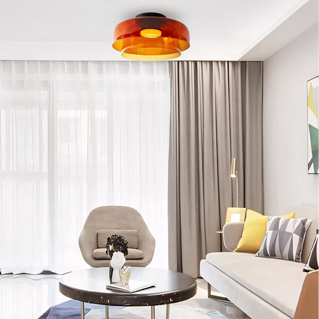laag schijf glazen plafondlamp vier.jpg__PID:b894a478-3a40-42d9-b217-e3d6f219c30a