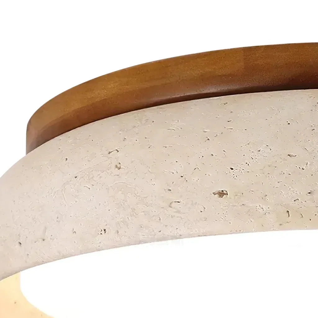 Veliana Wabi-Sabi Round Travertine Ceiling Light detail2.webp__PID:31a8f3cb-3610-4275-b021-fe19169828f8
