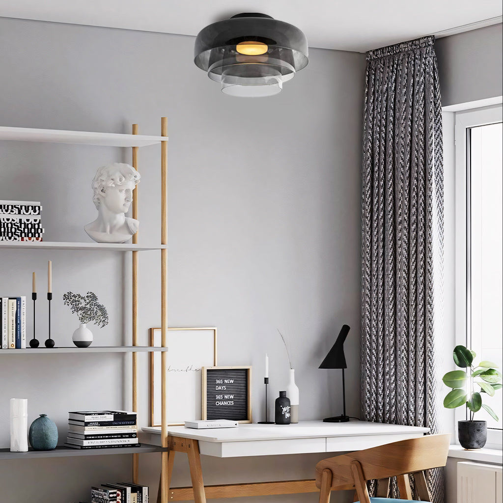 gelaagde schijf glazen plafondlamp studeerkamer.jpg__PID:7217e3d6-f219-430a-8f93-a441112edc1e