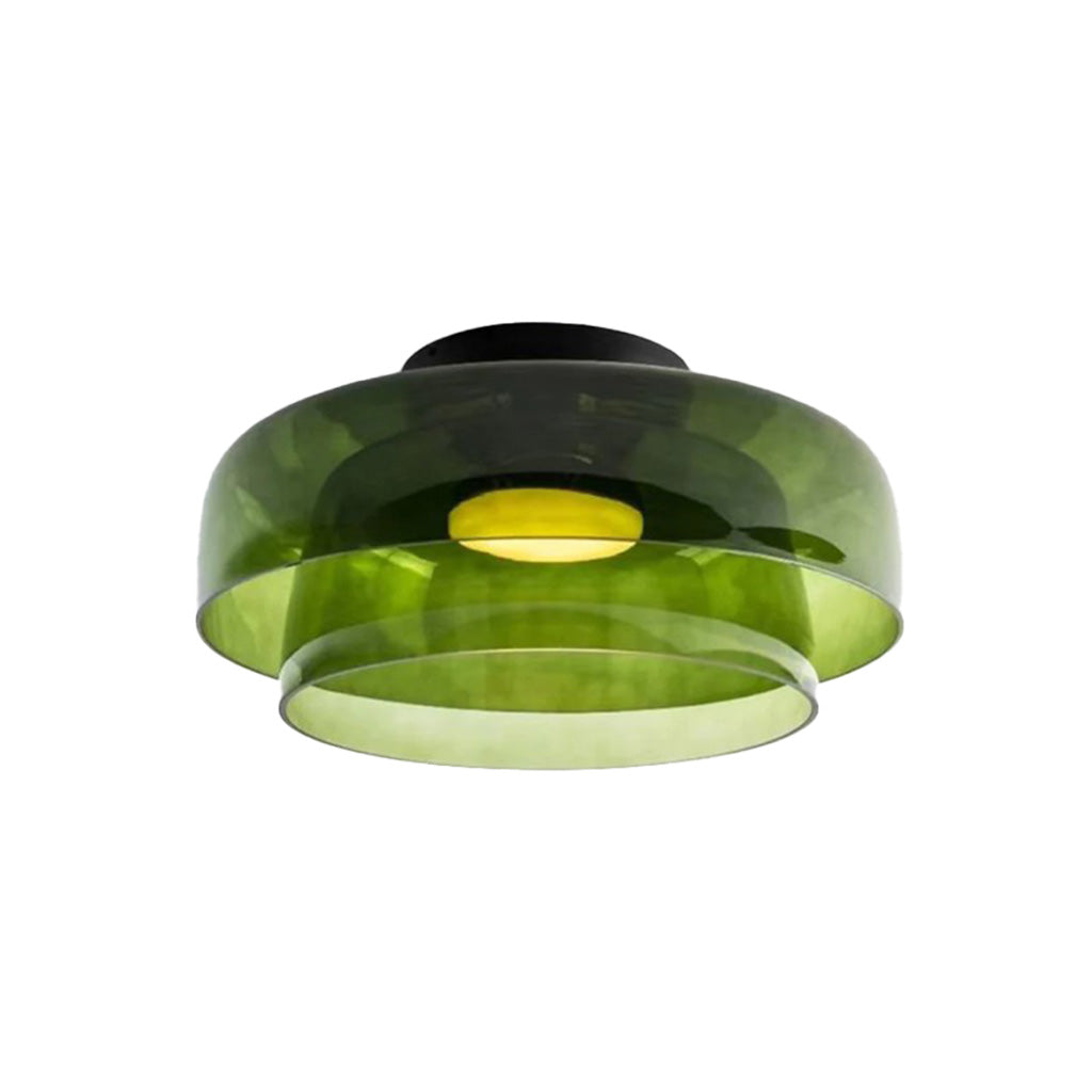 gelaagde schijf glazen plafondlamp twee lagen groen sku.jpg__PID:79594f19-1c23-4335-a838-9a1f5e7fc21e