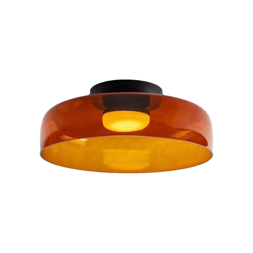 gelaagde schijf glazen plafondlamp één laag amber sku.jpg__PID:feeb8281-d71d-48af-8414-29e81147620b