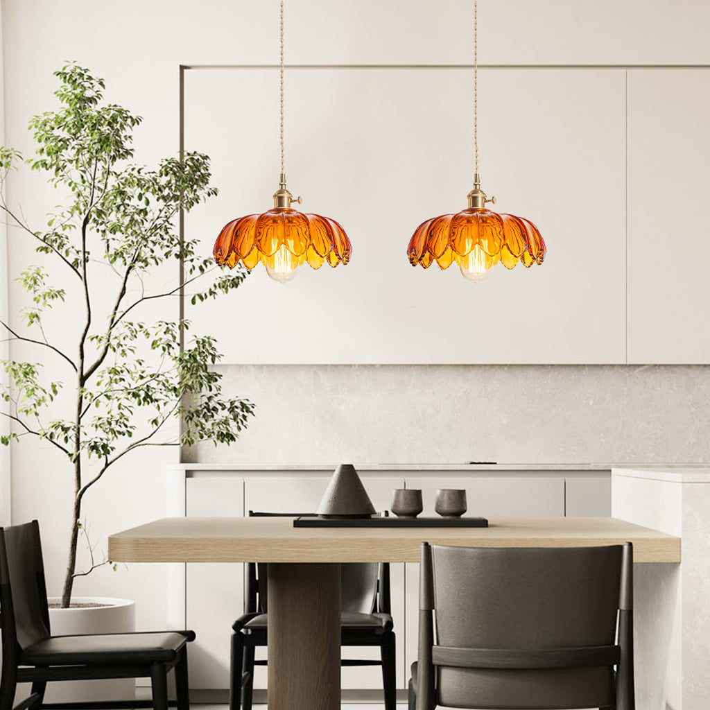 tulpvormige glazen hanglamp dubbele amber.jpg__PID:cf6616ee-d3a3-44a2-8171-bf071d664c39