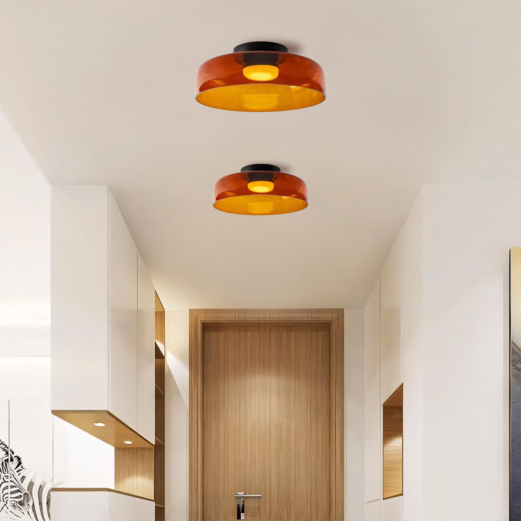 laag schijf glazen plafondlamp gang.jpg__PID:94a4783a-40e2-4972-97e3-d6f219c30a0f
