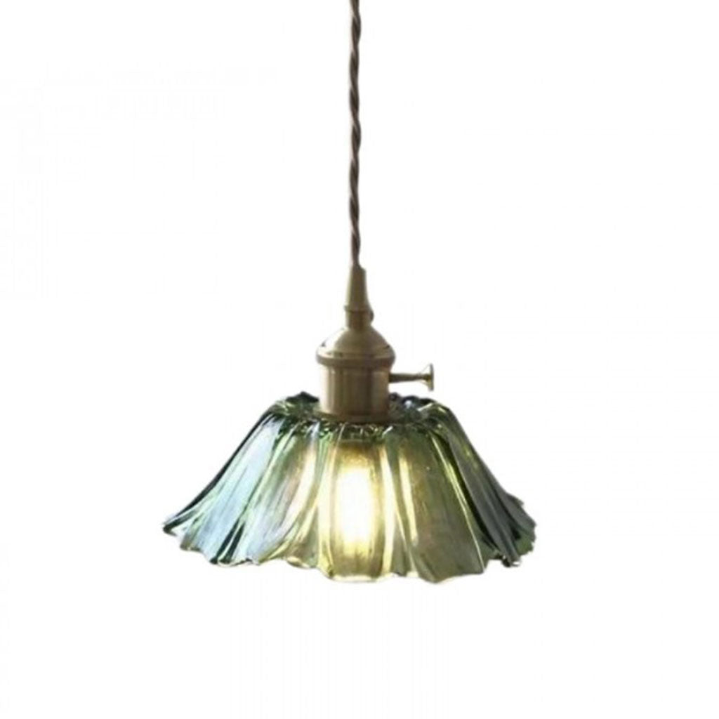 Lotus Retro Glas Pendelleuchte klein green2.jpg__PID:f9fe5c96-d3b1-4e58-bf14-56d49f65b68a
