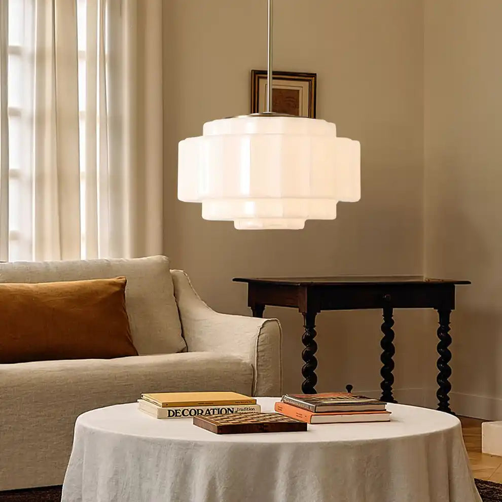 Kindlewave Brass Tiered Opal Glass Pendant Light-4.webp__PID:5ba74488-72bf-4889-8df6-8322bd06f0aa