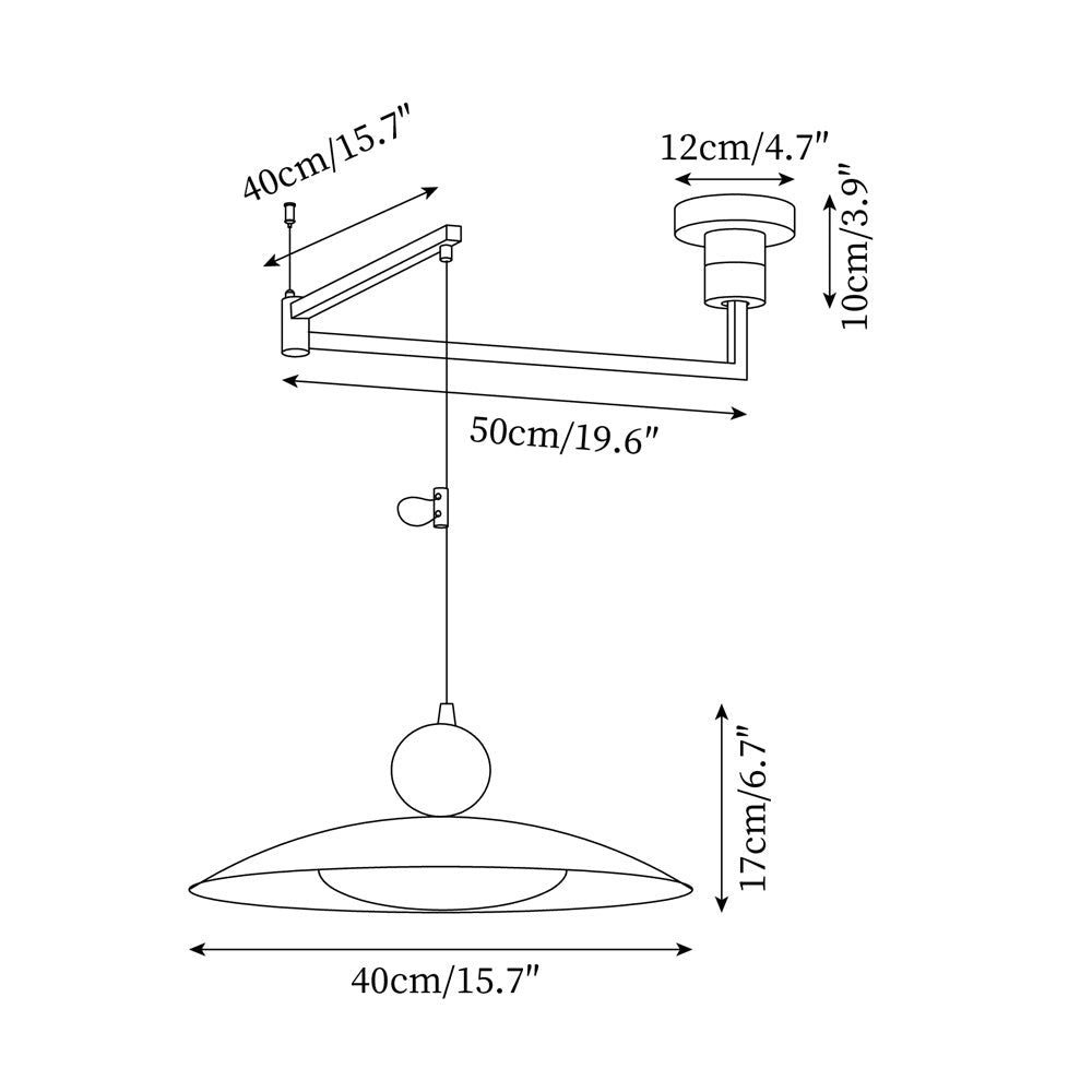 Baldur Nordic Flying Disc beweegbare hanglamp met zwenkarm - grootte.webp__PID:becc5e19-d2a4-49bb-818d-481443760949