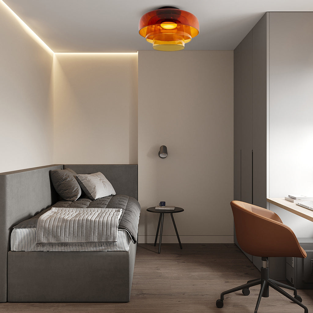 plafondlamp met glazen schijf, vijf.jpg__PID:7563b894-a478-4a40-a2d9-7217e3d6f219