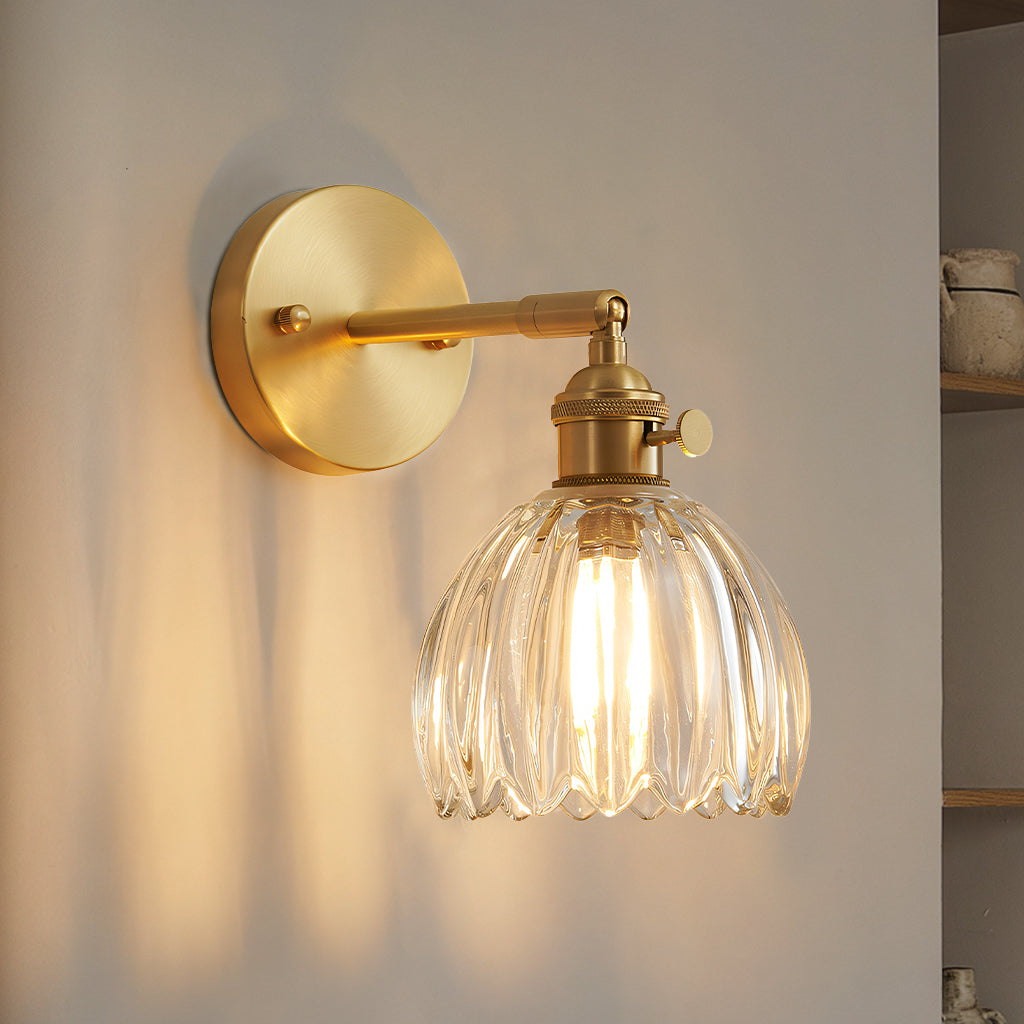 Aplique de pared de cristal Freya Lotus transparente.jpg__PID:8f955e31-2a2a-4484-9744-b6c603b64db2