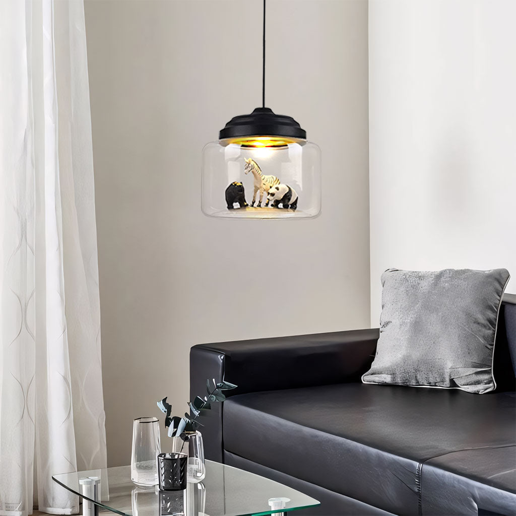Calliope Zoo glazen hanglamp - zwart - 3.jpg__PID:a4bbd71a-7370-4745-a963-bbcc3018cca2