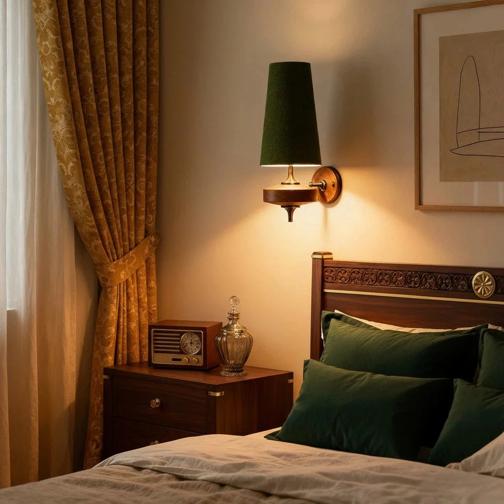 Kaelen vintage stoffen wandkandelaar met taps toelopend accent groen3.webp__PID:87c5f505-b27c-459c-848b-a541ecaff8bd