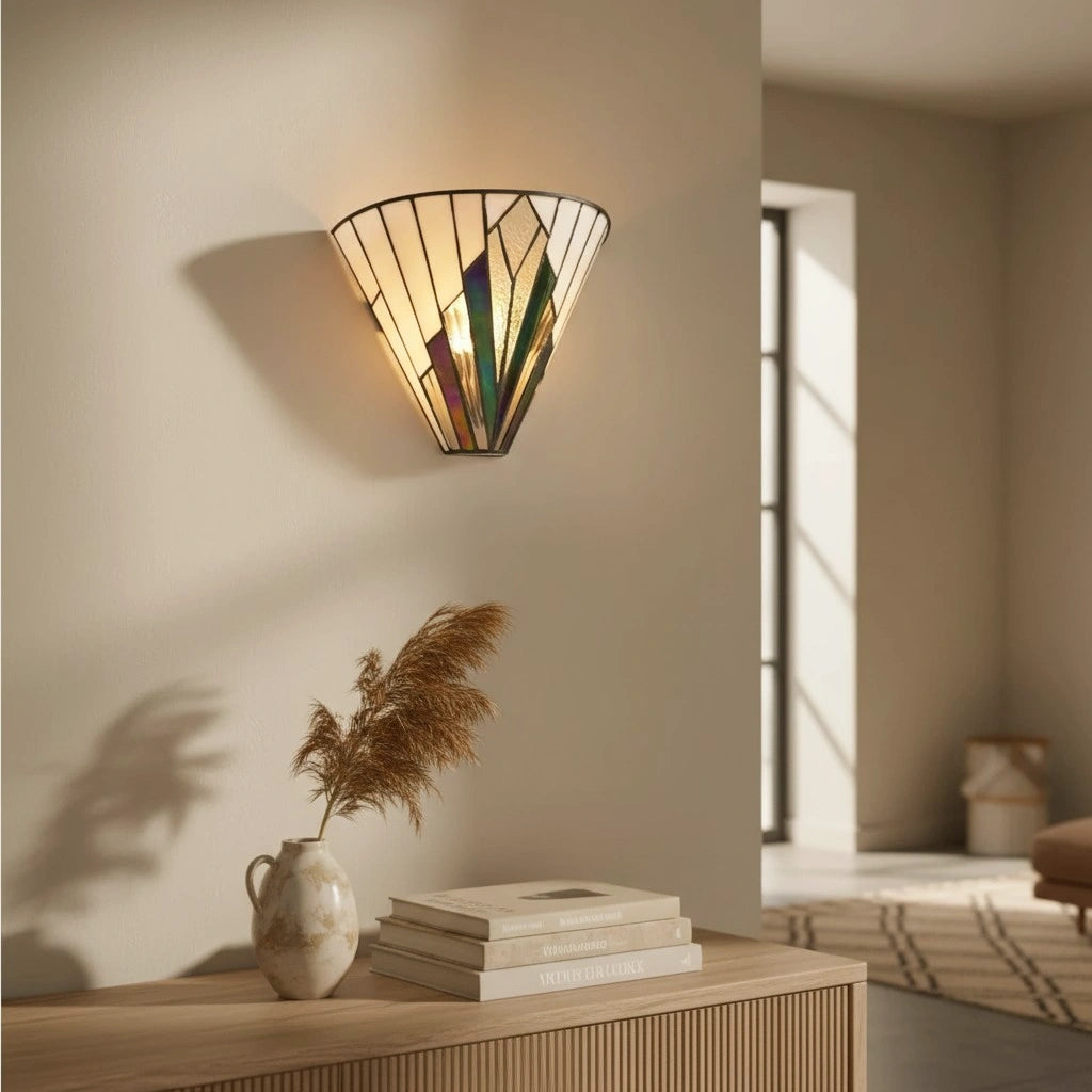 Cortan moderne Tiffany glas Art Deco wandkandelaar7.webp__PID:7a746017-4018-4adf-89f6-5764d5e21857