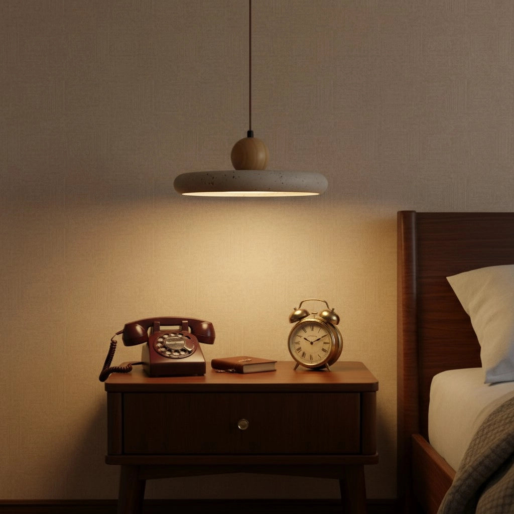 Katriina Vintage travertijn cirkel hanglamp6.webp__PID:ed31547b-90fa-457c-904c-f6a87324283b