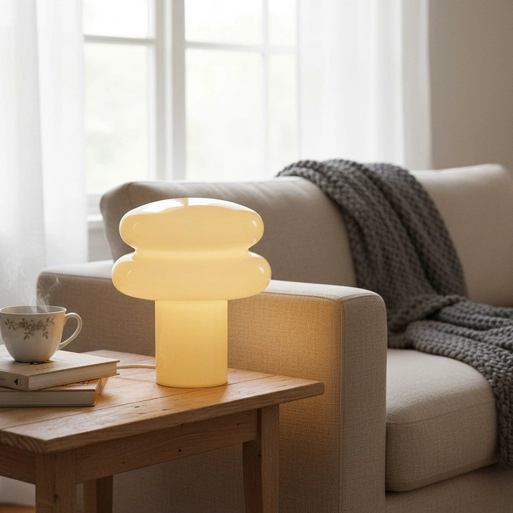 Lámpara de mesa Bruno Bauhaus de vidrio opalino con forma de seta8.webp__PID:67138260-0024-49e6-b394-a954ffa53d5d