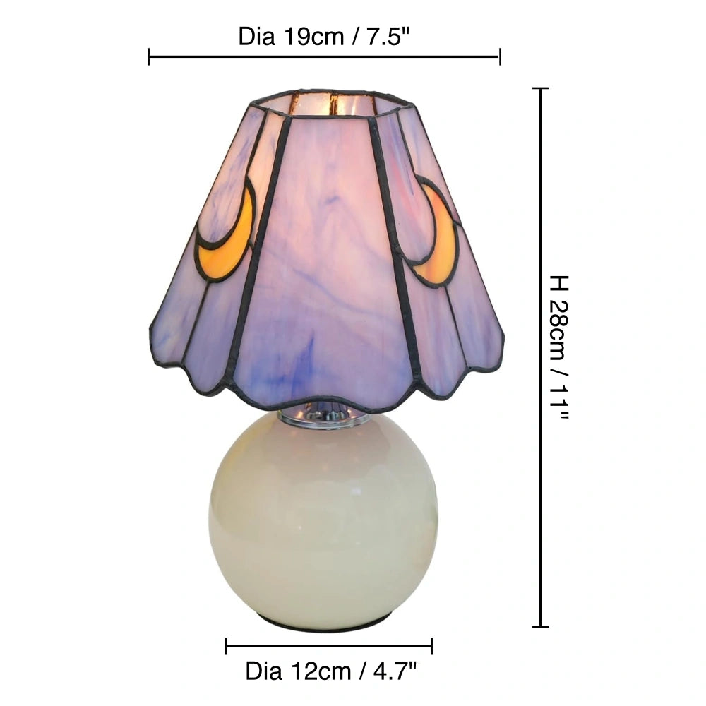 Faithe Mushroom Tiffany Moon glazen tafellamp3.webp__PID:213f1b85-6ba6-40dc-84c9-a33f264b9c7e