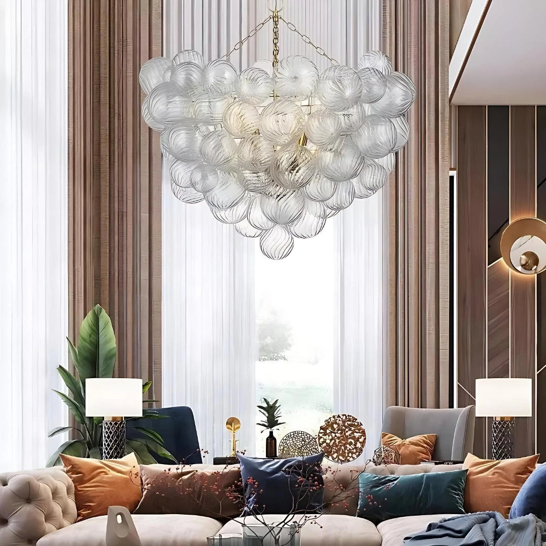 Reid geribbelde bubbelglazen kroonluchter5.webp__PID:f7294dfb-a703-4e44-99ff-604fae536529