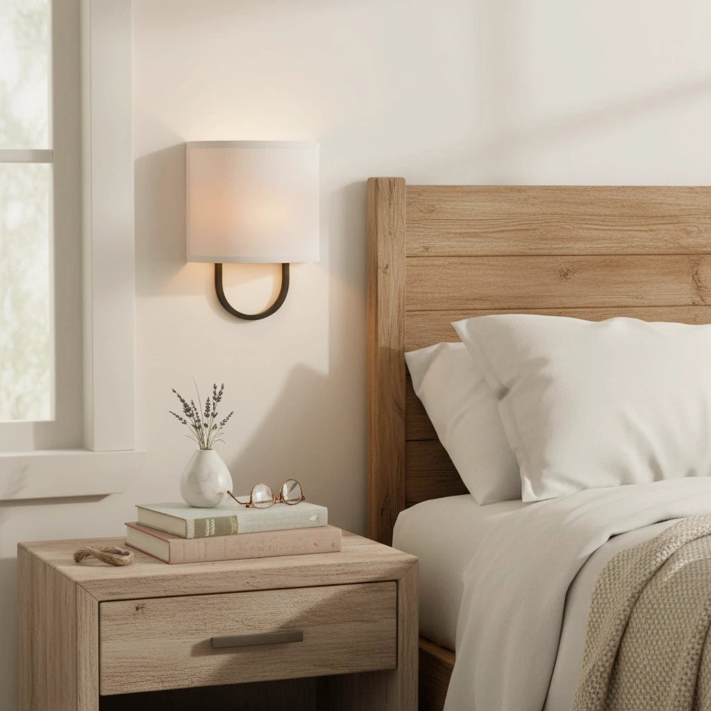 Edena Modern Fabric Shade Metal Wall Sconce5.webp__PID:bbeb0733-c24c-4845-bd8e-ebf3e2435052