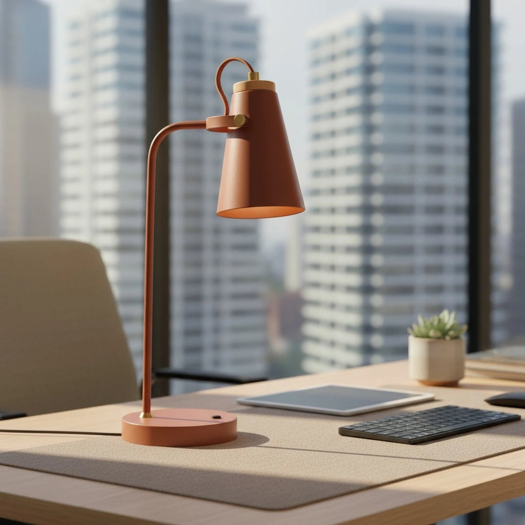 Hilda lamp voor op een bureau