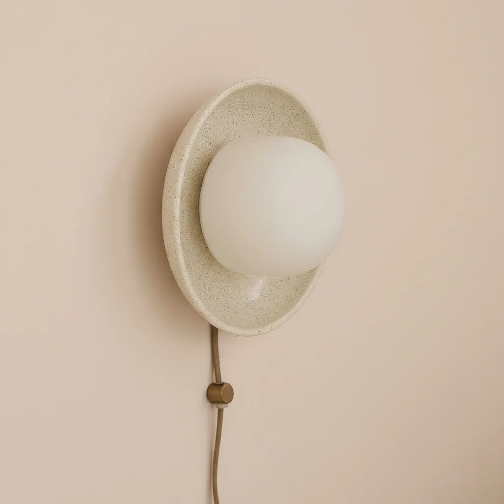 Selena Classic Ceramic Speckled Round Sconce 2.webp__PID:f9d5d07c-2f41-42d3-9bfe-7f54413fc43e