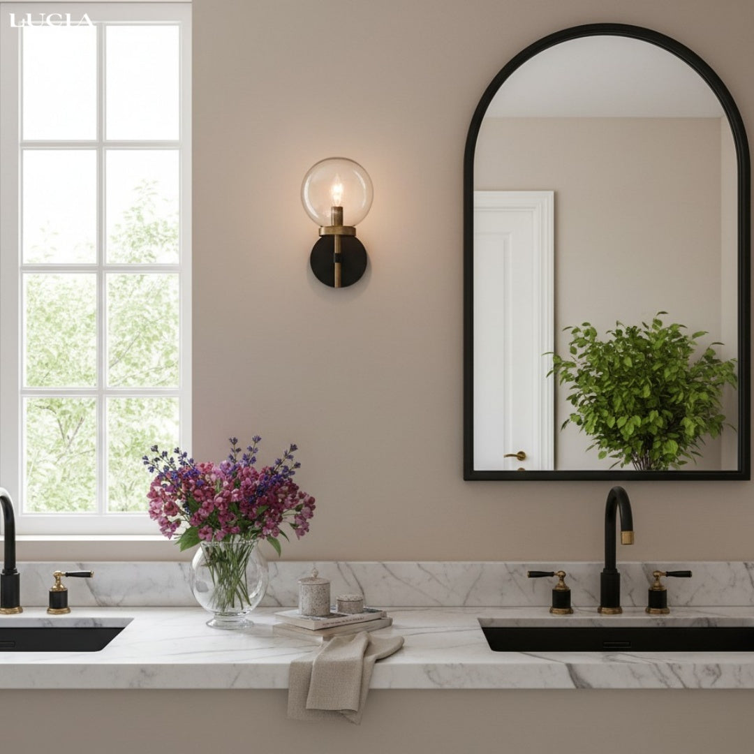 Artemis Moderne Industriële Bolvormige Wandlamp van Helder Glas (3).jpg__PID:a0c6b5c0-611e-4849-ad46-2be251f22b33