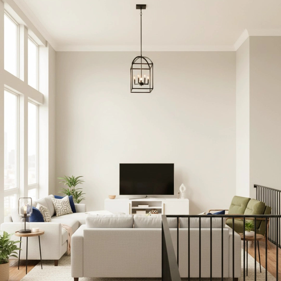 Lampada a sospensione in metallo Patrick Industrial Cage2.webp__PID:bf0e0969-044b-4d5d-8b71-c014ffdb08df