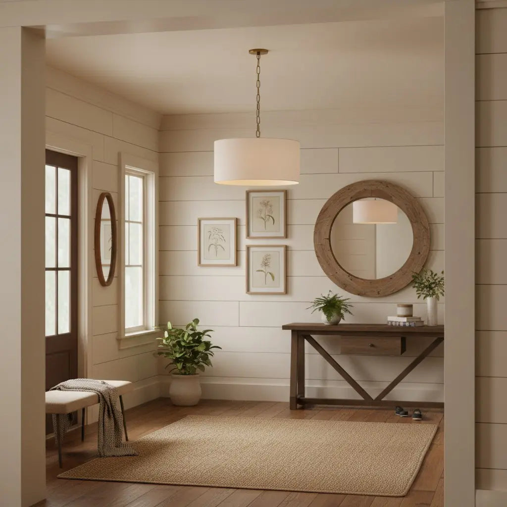 Lampe suspendue tambour en lin Mirenna Modern Farmhouse7.webp__PID:8dfbfd2e-e320-4e3a-9eff-e460ce51e054