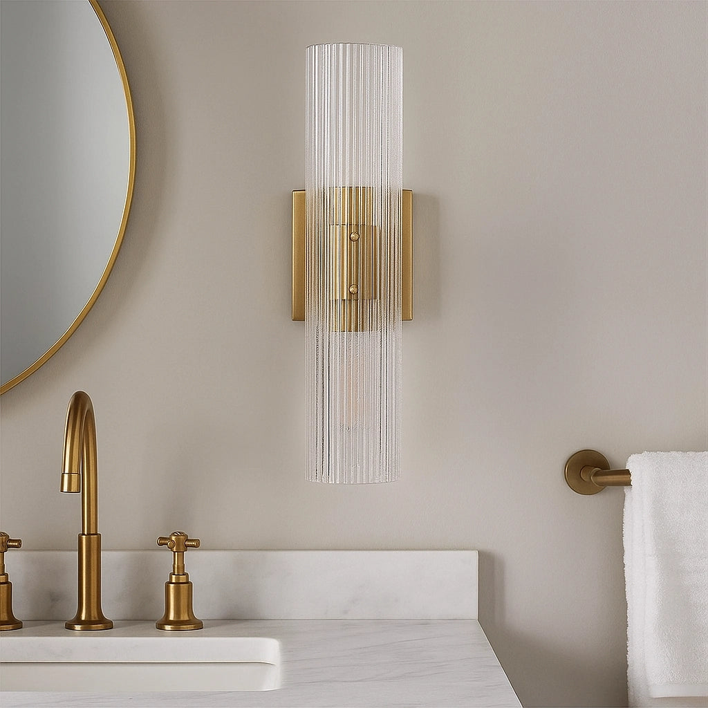 Milo Moderne Wandlamp met Geribbelde Glazen Kolom8.webp__PID:a441b89a-1909-403f-add9-881ab757d60a