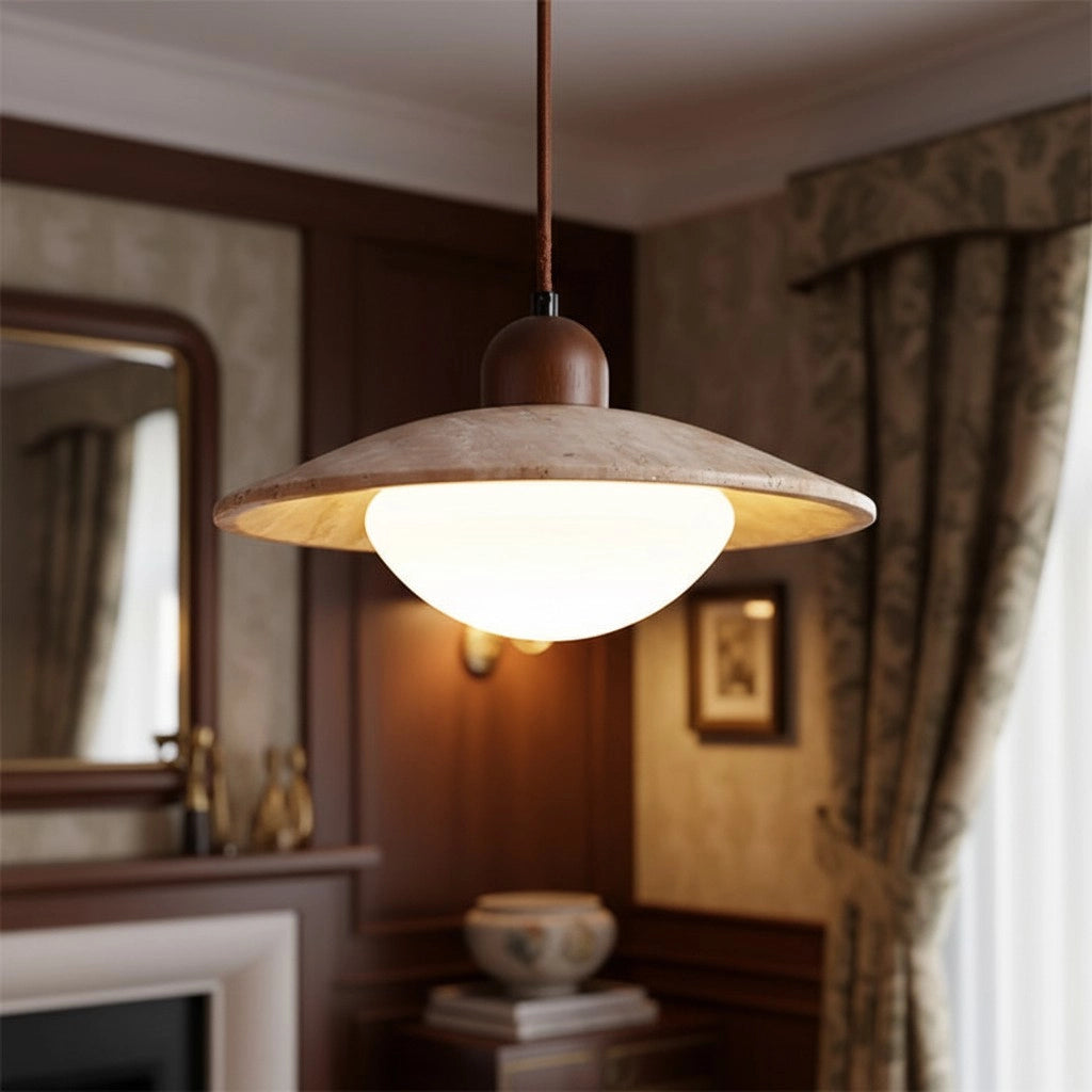 Svana Wabi-Sabi travertijn hanglamp13.webp__PID:b8961041-7389-42d1-947e-0b14ec243027