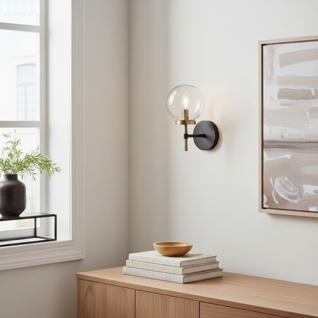 Artemis Moderne Industriële Bolvormige Wandlamp van Helder Glas (7).jpg__PID:611e0849-2d46-4be2-91f2-2b33f32d49ec