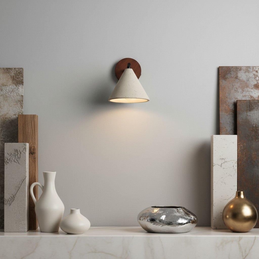 Lachlan Minimalist Travertin Kegelwandleuchte6.webp__PID:8846e8b1-bac2-45bd-903b-2fe44beee4f5