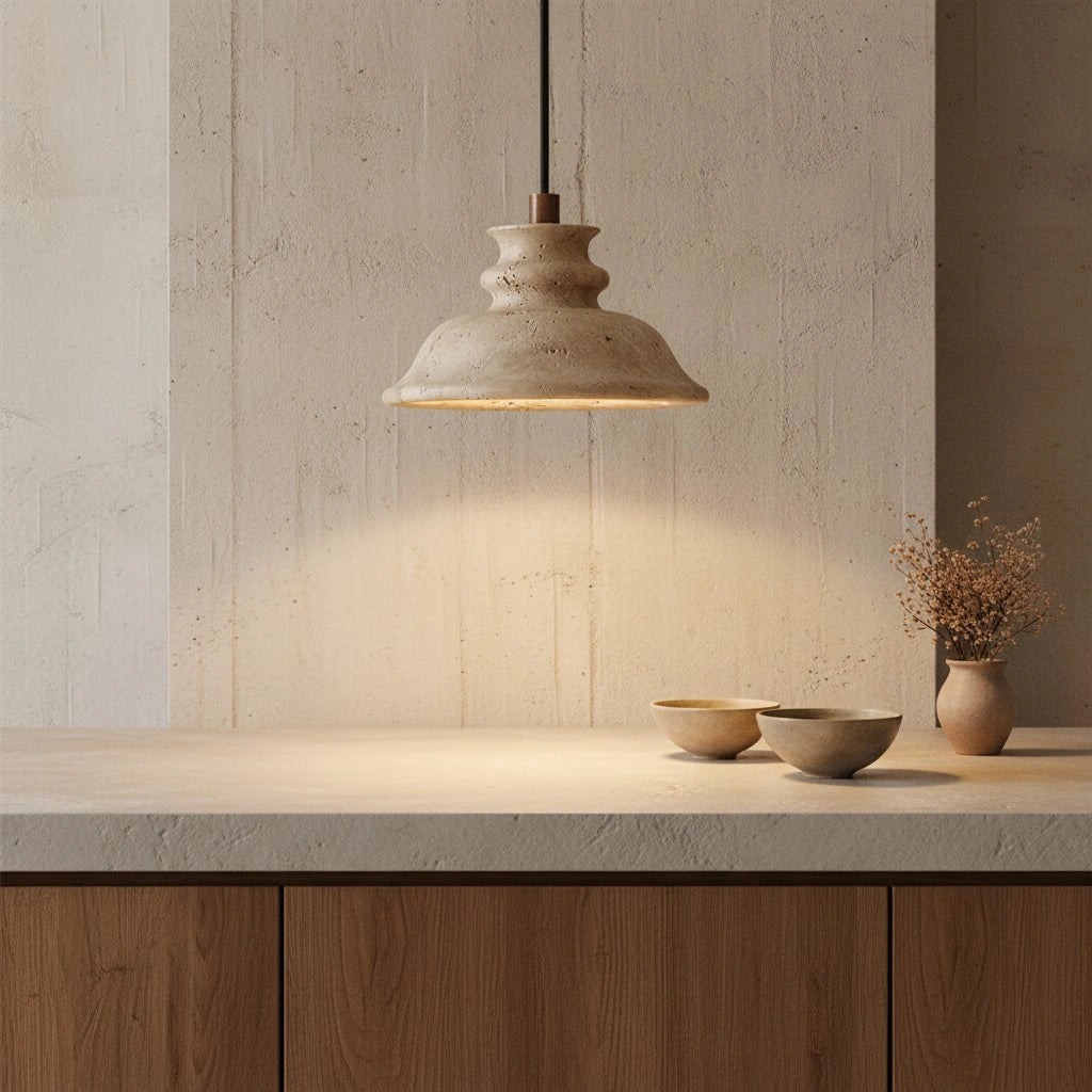 Maja Wabi-Sabi Bell travertijn hanglamp8.webp__PID:ab7b7268-7881-4676-a2e2-b40be9976a39