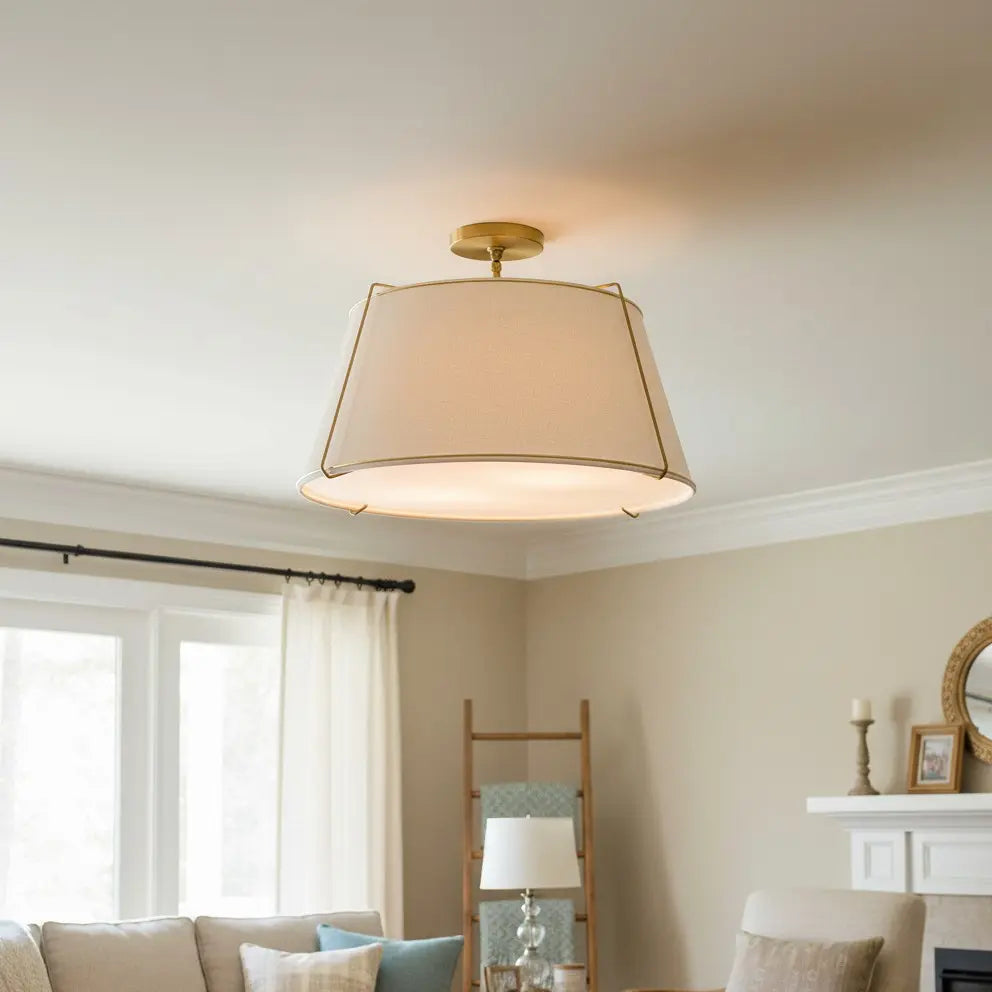 Mireya moderne boerderij linnen trommel plafondlamp5.webp__PID:2c762b2b-5e95-419c-a085-f1585eeb91a4